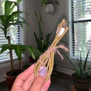 Handmade Gold Apple Charger